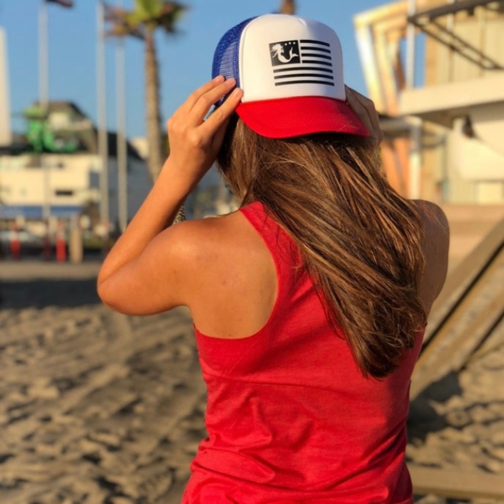 Wide cap mermaid hat